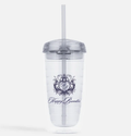 Double-Wall Tumbler with Straw – 16 oz.